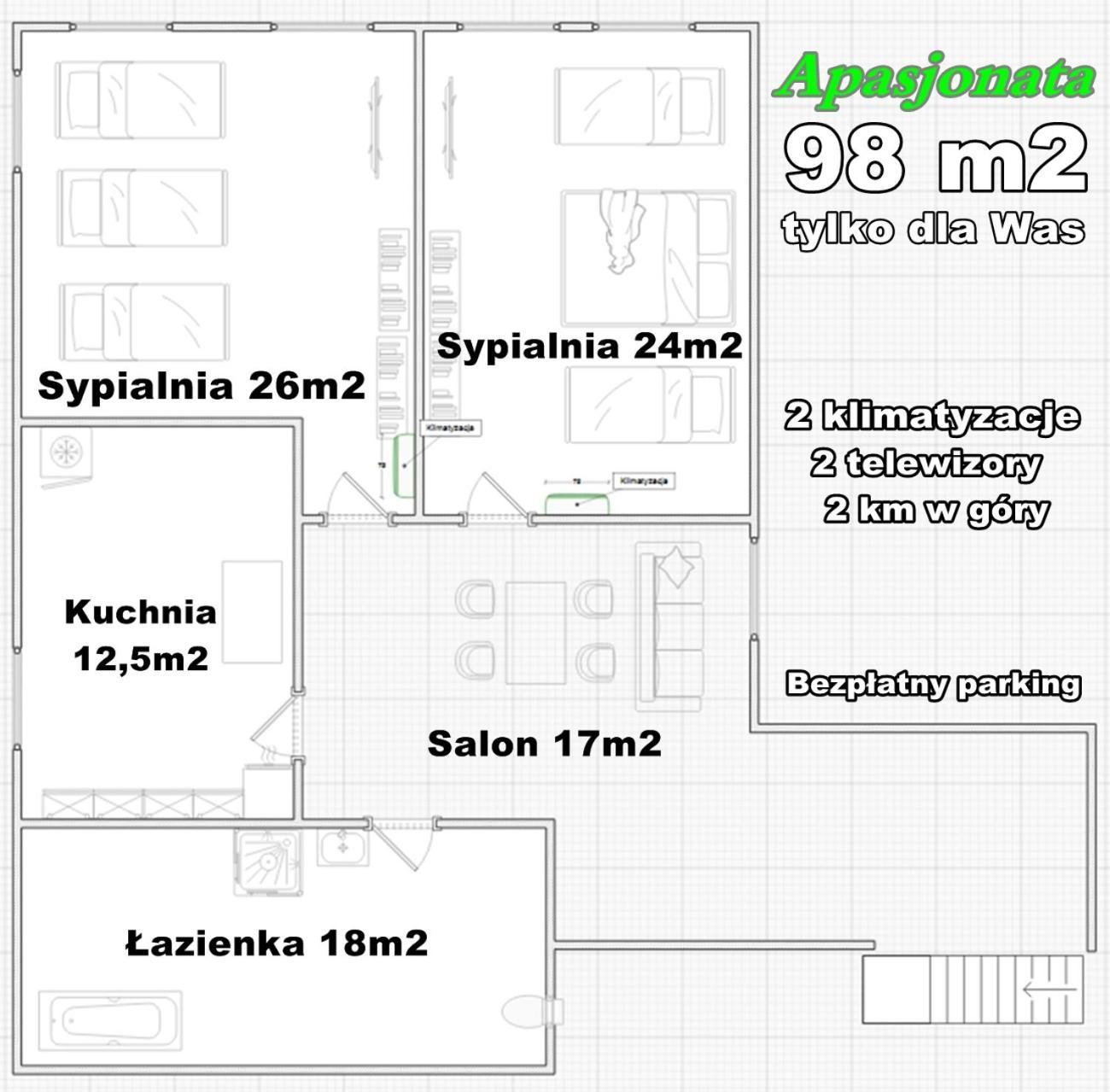 Apasjonata Apartman Świdnica Kültér fotó